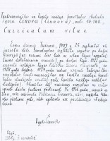 Studenta Igora Činnova Curriculum Vitae, 1938.g.